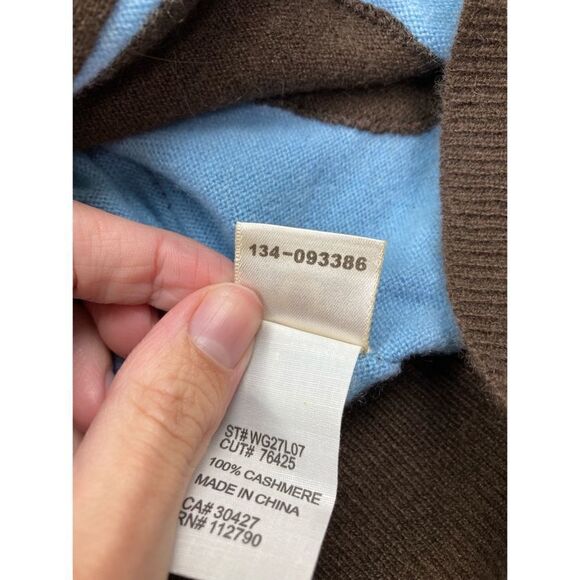 True religion blue/brown Charlie cashmere zip up sweater jacket - Picture 5 of 5